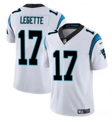 Men Carolina Panthers 17 Xavier Legette White Vapor Limited Stitched Football Jersey