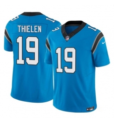 Men Carolina Panthers 19 Adam Thielen Blue 2023 F U S E  Vapor Untouchable Stitched Football Jersey