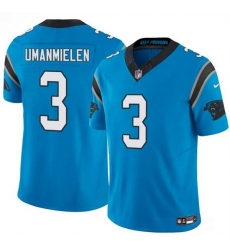 Men Carolina Panthers 3 Princely Umanmielen Blue 2025 F U S E  Vapor Limited Stitched Football Jersey Men Carolina Panthers 3 Princely Umanmielen Blue 2025 F U S E  Vapor Limited Stitched Football Jersey