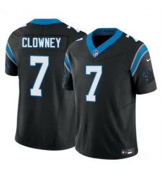 Men Carolina Panthers 7 Jadeveon Clowney Black 2024 F U S E  Vapor Limited Stitched Football Jersey