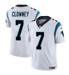 Men Carolina Panthers 7 Jadeveon Clowney White Vapor Limited Stitched Football Jersey