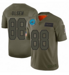Men Carolina Panthers 88 Greg Olsen Limited Camo 2019 Salute to Service Football Jersey