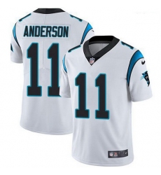 Men Nike Carolina Panthers 11 Robby Anderson White Stitched NFL Vapor Untouchable Limited Jersey