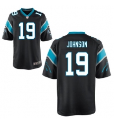 Men Nike Carolina Panthers Keshawn Johnson 19 Black Vapor Limited Jersey
