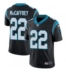 Mens Nike Carolina Panthers 22 Christian McCaffrey Black Team Color Vapor Untouchable Limited Player NFL Jersey