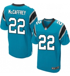 Mens Nike Carolina Panthers 22 Christian McCaffrey Elite Blue Alternate NFL Jersey