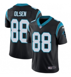 Mens Nike Carolina Panthers 88 Greg Olsen Black Team Color Vapor Untouchable Limited Player NFL Jersey