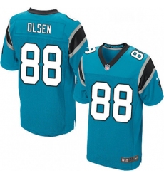 Mens Nike Carolina Panthers 88 Greg Olsen Elite Blue Alternate NFL Jersey
