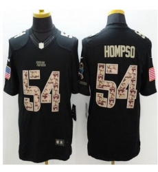 New Carolina Panthers #54 Shaq Thompson Black Men Stitched NFL Limited Salute to Service jersey