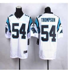 New Carolina Panthers #54 Shaq Thompson White Men Stitched NFL Elite Jersey