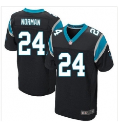 Nike Carolina Panthers #24 Josh Norman Black Team Color Mens Stitched NFL Elite Jersey