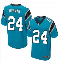Nike Carolina Panthers #24 Josh Norman Blue Alternate Mens Stitched NFL Elite Jersey