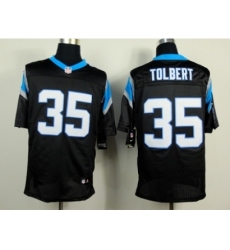 Nike Carolina Panthers 35 Mike Tolbert black Elite NFL Jersey