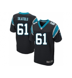 Nike Carolina Panthers 61 Amini Silatolu Black Elite NFL Jersey
