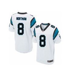Nike Carolina Panthers 8 Brad Nortman White Elite NFL Jersey