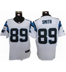 Nike Carolina Panthers 89 Steve Smith white Elite NFL Jersey