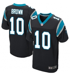 Nike Panthers #10 Corey Brown Black Team Color Mens Stitched NFL Elite Jersey