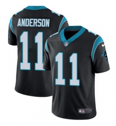 Nike Panthers 11 Robby Anderson Black Team Color Men Stitched NFL Vapor Untouchable Limited Jersey
