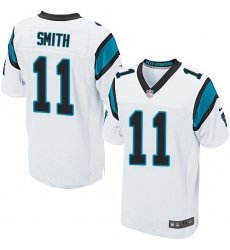 Nike Panthers #11 Torrey Smith White Mens Stitched NFL Elite Jersey