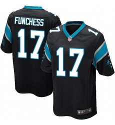 Nike Panthers #17 Devin Funchess Black Team Color Mens Stitched NFL Elite Jersey