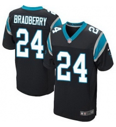 Nike Panthers #24 James Bradberry Black Team Color Mens Stitched NFL Elite Jersey