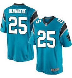 Nike Panthers #25 Bene Benwikere Blue Team Color Mens Stitched NFL Elite Jersey