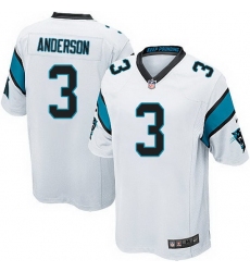 Nike Panthers #3 Derek Anderson White Team Color Mens Stitched NFL Elite Jersey