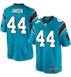 Nike Panthers #44 J.J. Jansen BlueTeam Color Mens Stitched NFL Elite Jersey