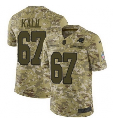 Nike Panthers #67 Ryan Kalil Camo Mens Stitched NFL Limited 2018 Salute To Service Jersey