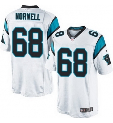Nike Panthers #68 Andrew Norwell White Team Color Mens Stitched NFL Elite Jersey