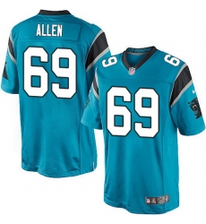Nike Panthers #69 Jared Allen Blue Team Color Mens Stitched NFL Elite Jersey