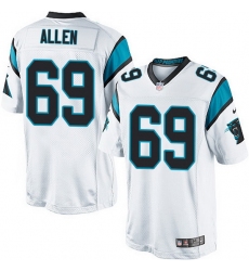 Nike Panthers #69 Jared Allen White Team Color Mens Stitched NFL Elite Jersey