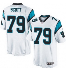Nike Panthers #79 Chris Scott White Team Color Mens Stitched NFL Elite Jersey