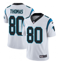 Nike Panthers #80 Ian Thomas White Mens Stitched NFL Vapor Untouchable Limited Jersey