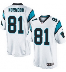 Nike Panthers #81 Kevin Norwood White Team Color Mens Stitched NFL Elite Jersey