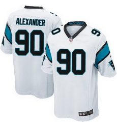 Nike Panthers #90 Frank Alexander White Team Color Mens Stitched NFL Elite Jersey