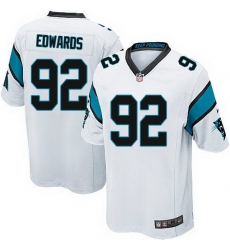Nike Panthers #92 Dwan Edwards White Team Color Mens Stitched NFL Elite Jersey