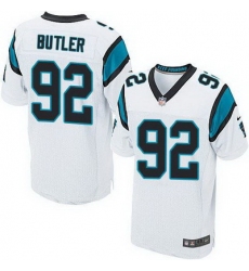 Nike Panthers #92 Vernon Butler White Mens Stitched NFL Elite Jersey
