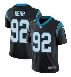 Nike Panthers 92 Zach Kerr Black Team Color Men Stitched NFL Vapor Untouchable Limited Jersey