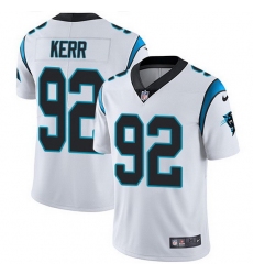 Nike Panthers 92 Zach Kerr White Men Stitched NFL Vapor Untouchable Limited Jersey