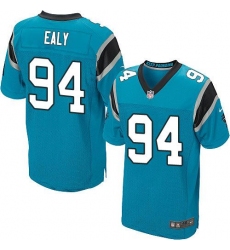 Nike Panthers #94 Kony Ealy Blue Alternate Mens Stitched NFL Elite Jersey