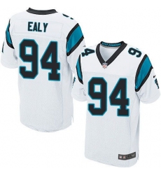 Nike Panthers #94 Kony Ealy White Mens Stitched NFL Elite Jersey