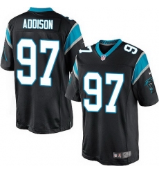 Nike Panthers #97 Mario Addison Black Team Color Mens Stitched NFL Elite Jersey