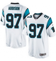 Nike Panthers #97 Mario Addison White Team Color Mens Stitched NFL Elite Jersey
