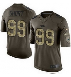 Nike Panthers #99 Kawann Short Green Mens Stitched NFL Limited Salute to Service Jersey