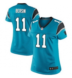 Nike Panthers #11 Brenton Bersin Blue Team Color Women Stitched NFL Jersey