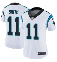 Nike Panthers #11 Torrey Smith White Womens Stitched NFL Vapor Untouchable Limited Jersey