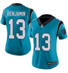 Nike Panthers #13 Kelvin Benjamin Blue Alternate Womens Stitched NFL Vapor Untouchable Limited Jersey