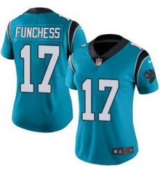 Nike Panthers #17 Devin Funchess Blue Alternate Womens Stitched NFL Vapor Untouchable Limited Jersey