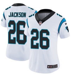Nike Panthers #26 Donte Jackson White Womens Stitched NFL Vapor Untouchable Limited Jersey